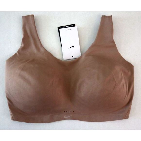 Nike DM0530 Sz L (F-G) Rust Brown Alate Coverage Light-Support Padded Sports Bra - Picture 1 of 12